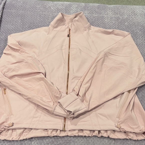 Lululemon Athletica Light Pink relaxed fit define Jacket with rose gold accent - Picture 1 of 4